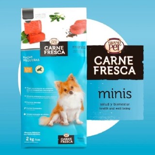 GRANDPET CARNE FRESCA MINI ADULTO RAZAS PEQUEÑAS 2 KG