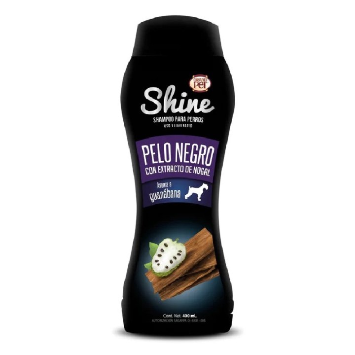 GRANDPET SHAMPOO SHINE NEGRO 400 ML