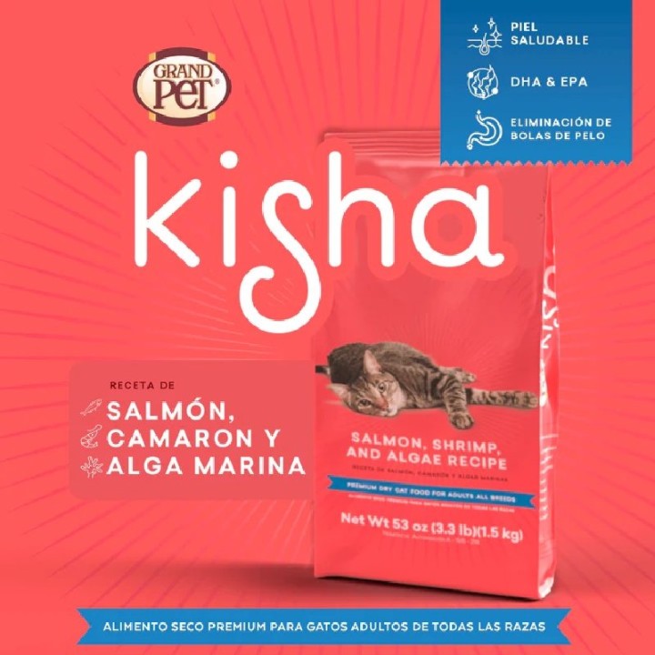 GRANDPET KISHA ADULTO 12 KG.