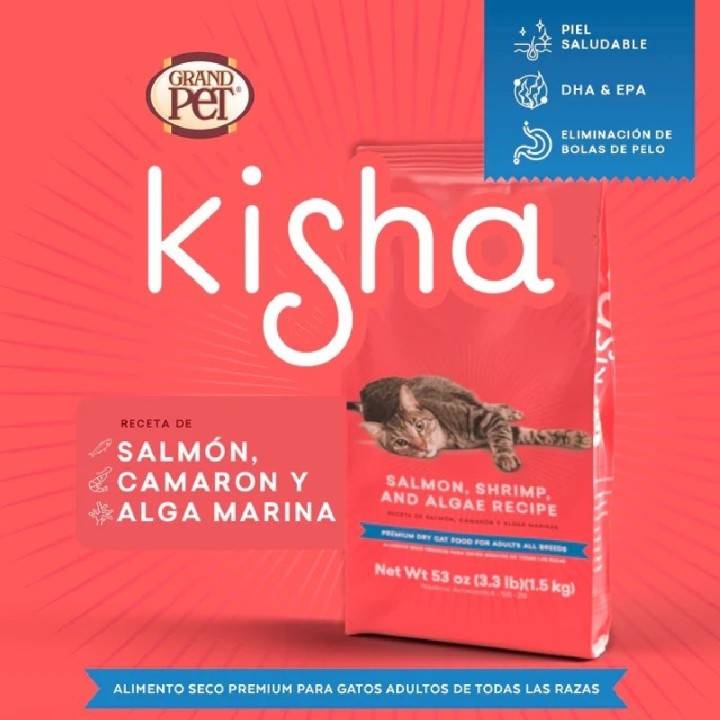 GRANDPET KISHA ADULTO 1.5 KG.