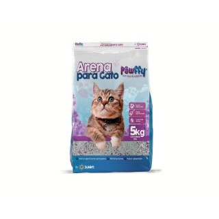 ARENA PARA GATOS PAWFFY LAVANDA 5 KG