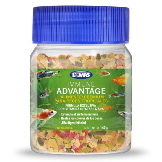 HOJUELAS IMMUNE ADVANTAGE PARA PECES TROPICALES 140 GRS
