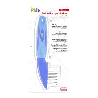 PEINE ROMPENUDOS CURVO 12 NAVAJAS
