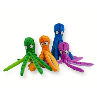 FLUFFY CHUMS PELUCHE PULPO COLORES 32CM