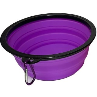 PLATO PLEGABLE MEDIANO P/VIAJE MORADO