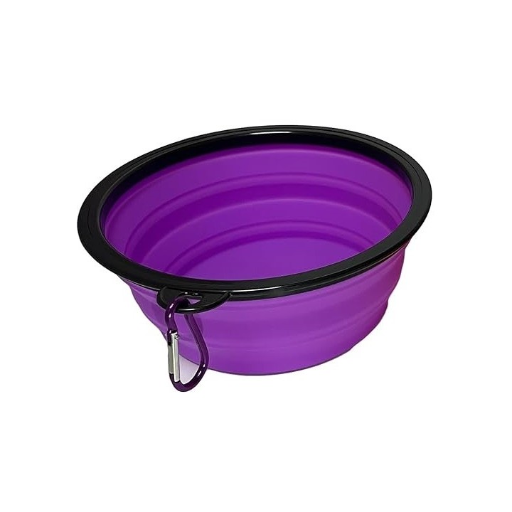 PLATO PLEGABLE MEDIANO P/VIAJE MORADO