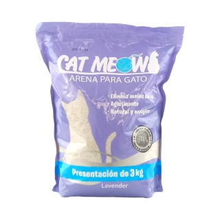 ARENA P/GATOS CAT MEOW LAVANDA 3KG