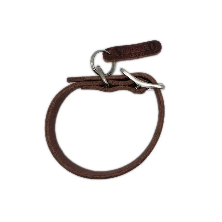 COLLAR PIEL GRABADO 2CM T18 45CM.