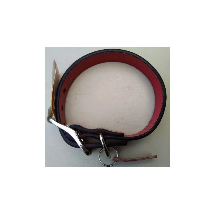 COLLAR PIEL GRABADO 3CM T22 55CM.