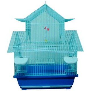 JAULA P/AVES 2 AGUAS 37X28X48 CM.