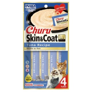 CHURU ATUN SKIN&COAT GOLOSINA P/GATO BOLSA C/4PZAS