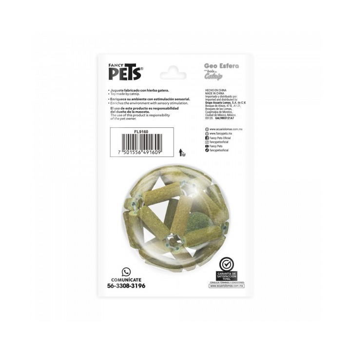 JUGUETE GEO ESFERA DE CATNIP