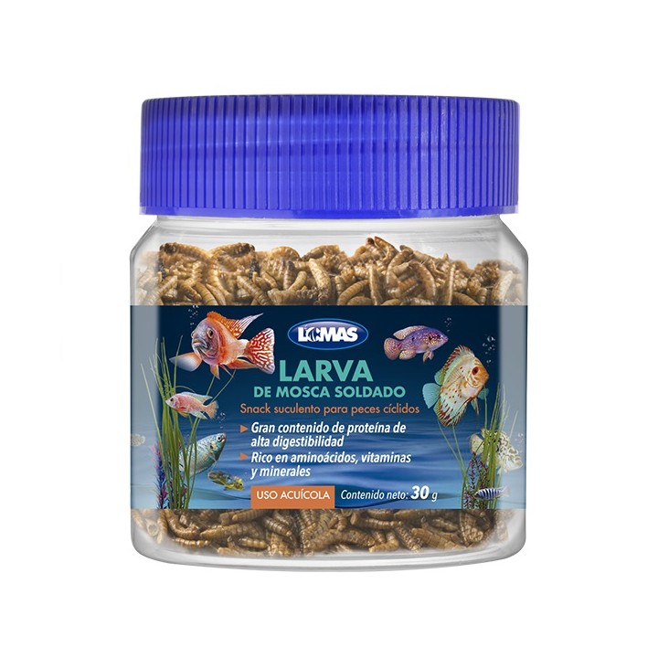 LOMAS LARVA DE MOSCA SOLDADO 30GRS