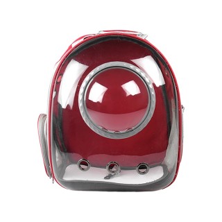 MOCHILA BURBUJA P/MASCOTAS ROJA