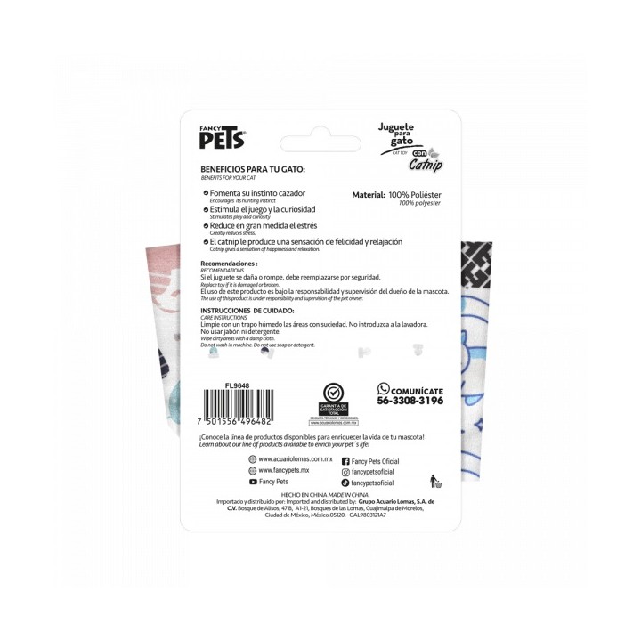 JUGUETE P/GATO PANTIES 2PZAS
