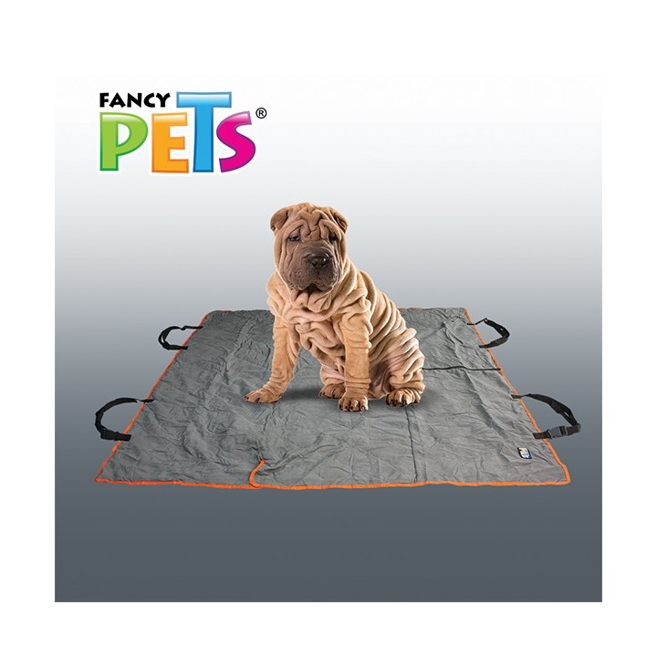 CUBRE ASIENTO DE TELA GRIS