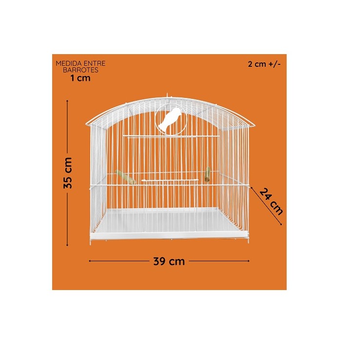 JAULA P/AVE REDONDA No. 2 1/2 (39X35X24CM)