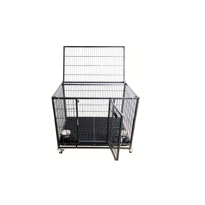 PUPPY CRIB METALICO SUNNY 37" C/RUEDAS 94X63.5X44CMS (APILABLE SP-2800)