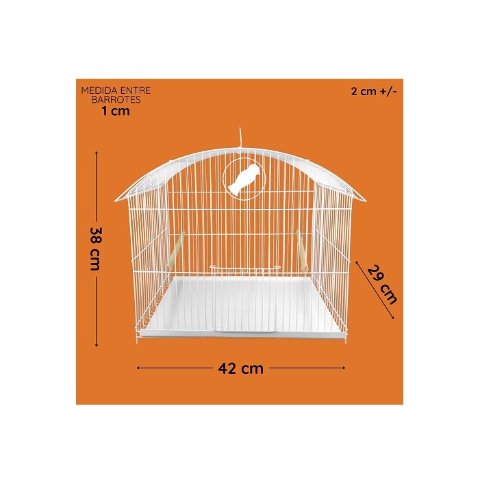 JAULA P/AVE REDONDA No.3 (42X38X29CM)