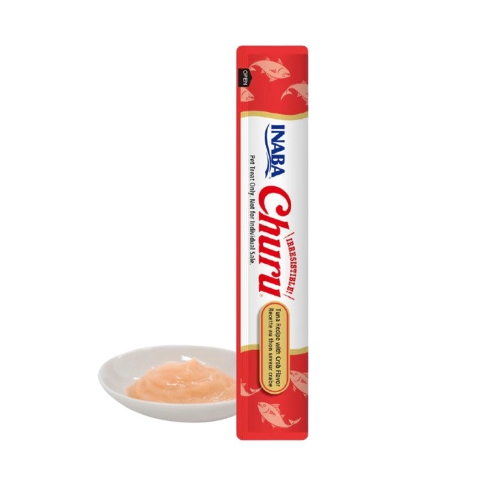 CHURU ATUN Y CANGREJO GOLOSINA P/GATO 14GRS