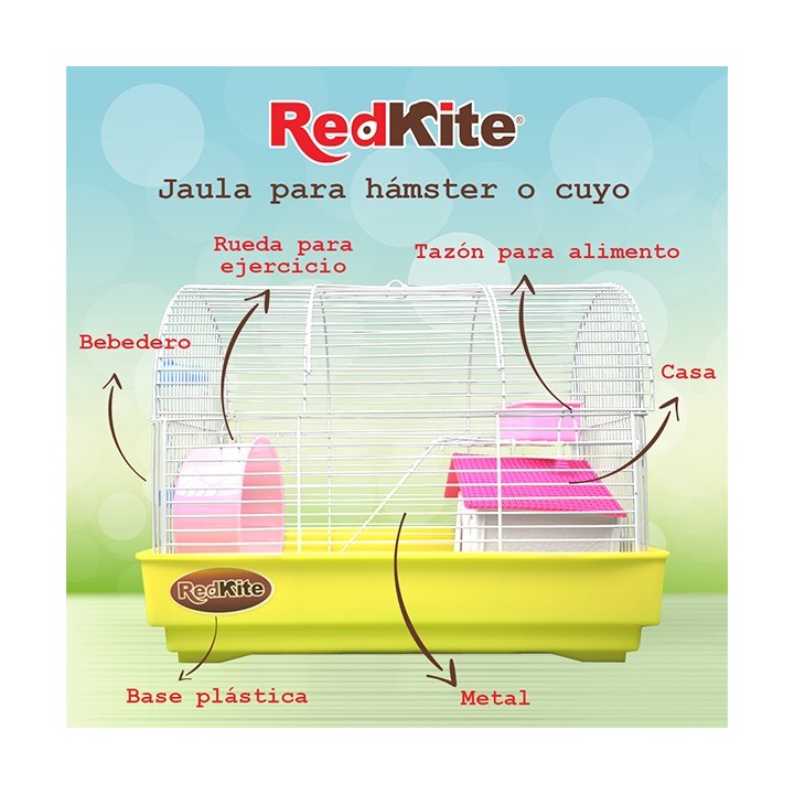 DYB200 JAULA DAYTONA P/HAMSTER AMARILLA
