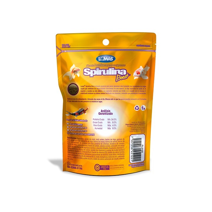 ALIMENTO LOMAS SPIRULINA BOOST P/JAPONES 70GRS