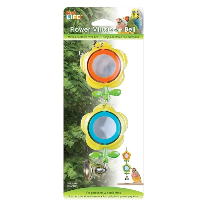 DOS FLORES DE PAJARITO CON ESPEJO