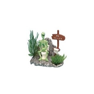 ESQUELETO EN EL INODORO PENN PLAX