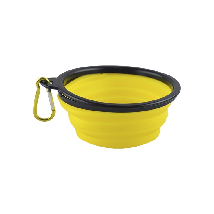 PLATO PLEGABLE GDE P/VIAJE AMARILLO