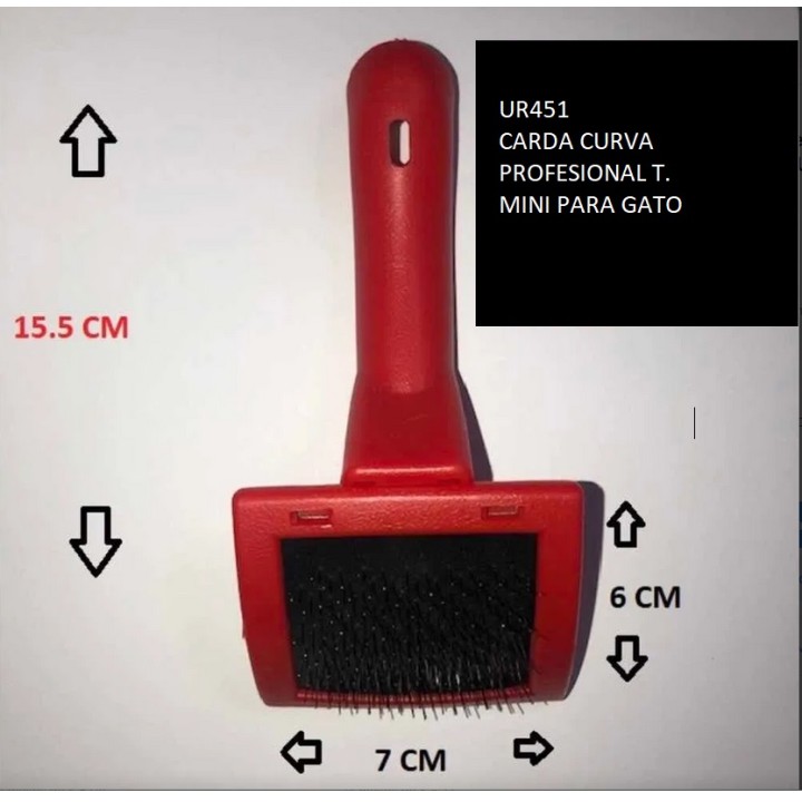 CARDA CURVA PROFESIONAL MINI P/GATO URUS