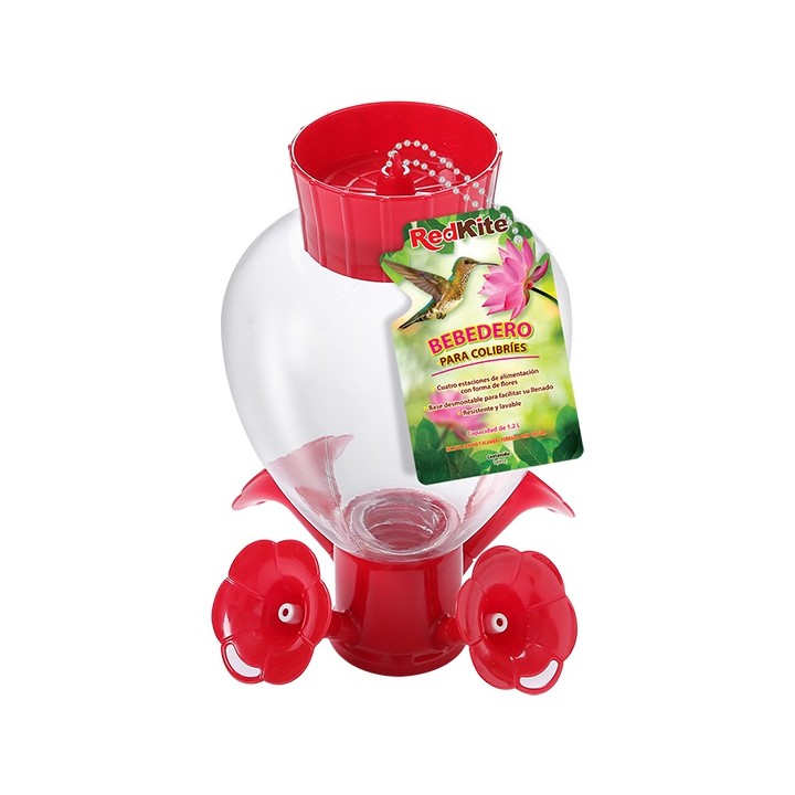 BEBEDERO DE ESFERA C/PETUNIAS P/COLIBRI 1.2LTS