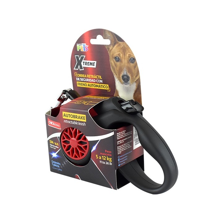 CORREA RETRACTIL CH C/AUTOBRAKE XTREME (5M/5-12KGS)
