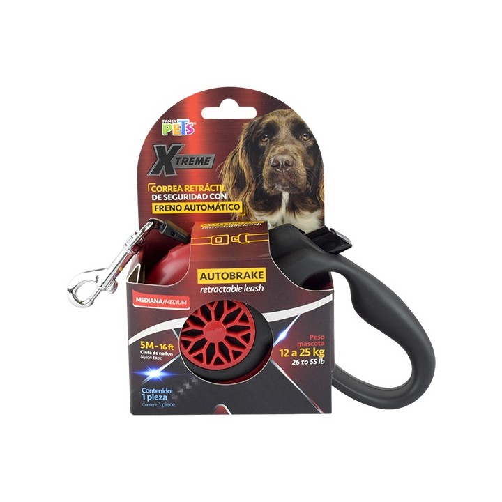 CORREA RETRACTIL MED C/AUTOBRAKE XTREME (5M/12-25KGS)