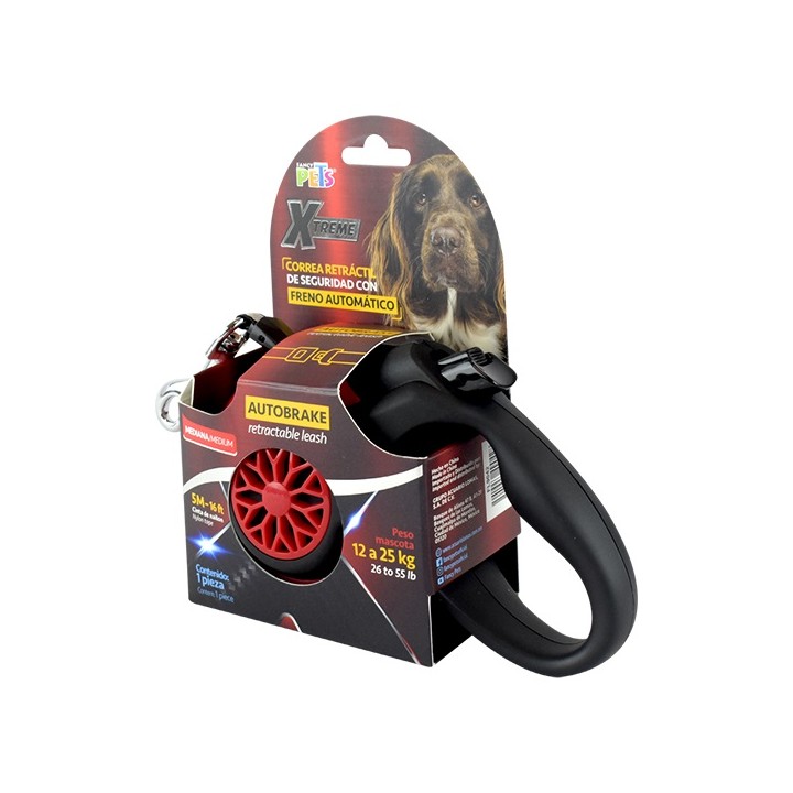 CORREA RETRACTIL MED C/AUTOBRAKE XTREME (5M/12-25KGS)