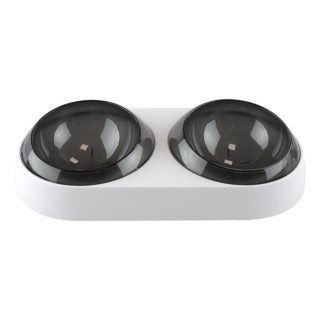 COMEDERO DOBLE BLANCO C/NEGRO