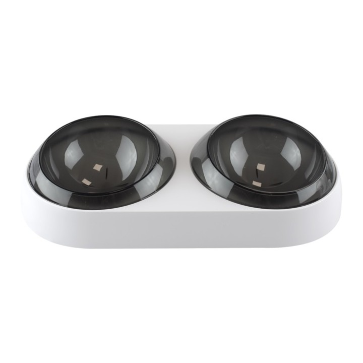 COMEDERO DOBLE BLANCO C/NEGRO