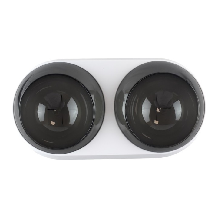 COMEDERO DOBLE BLANCO C/NEGRO