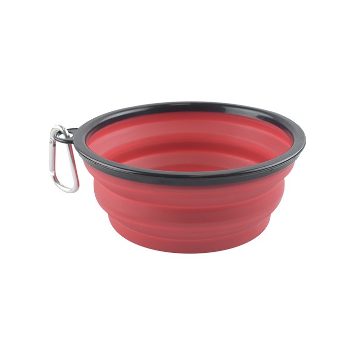 PLATO PLEGABLE GDE P/VIAJE ROJO