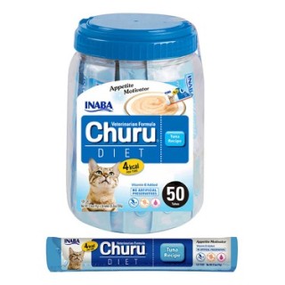 CHURU BOTE C/50PZAS ATUN DIETA P/GATO 14GRS