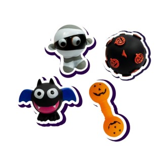 TINNY CHUMS SET 4PZ. VINIL C/SONIDO HALLOWEEN 1