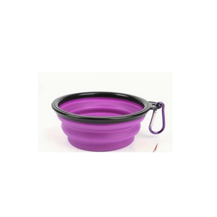 PLATO PLEGABLE GDE P/VIAJE MORADO