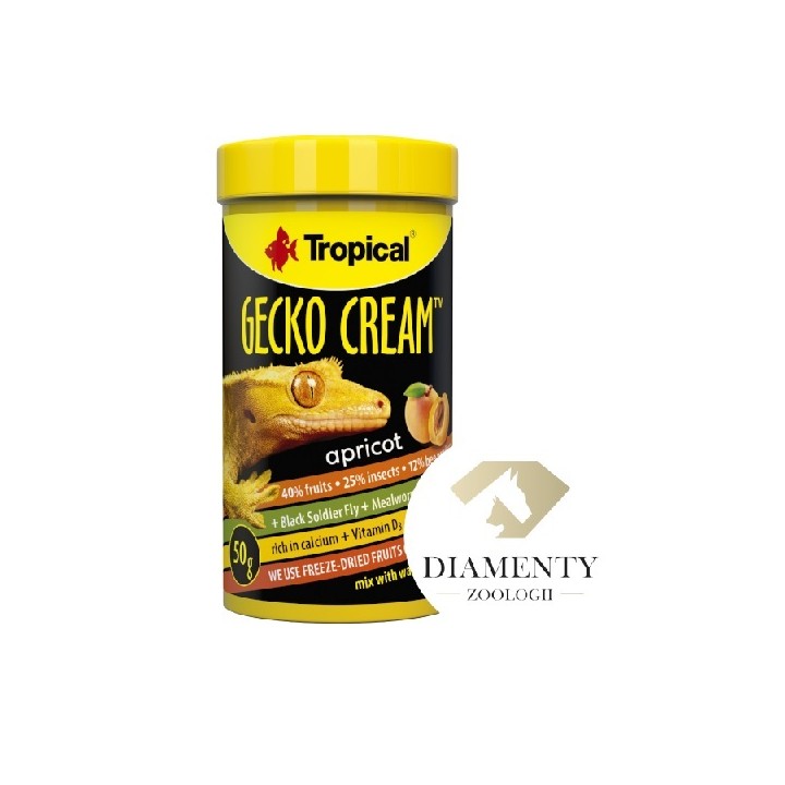 TROPICAL GECKO CREAM APRICOT 125GRS