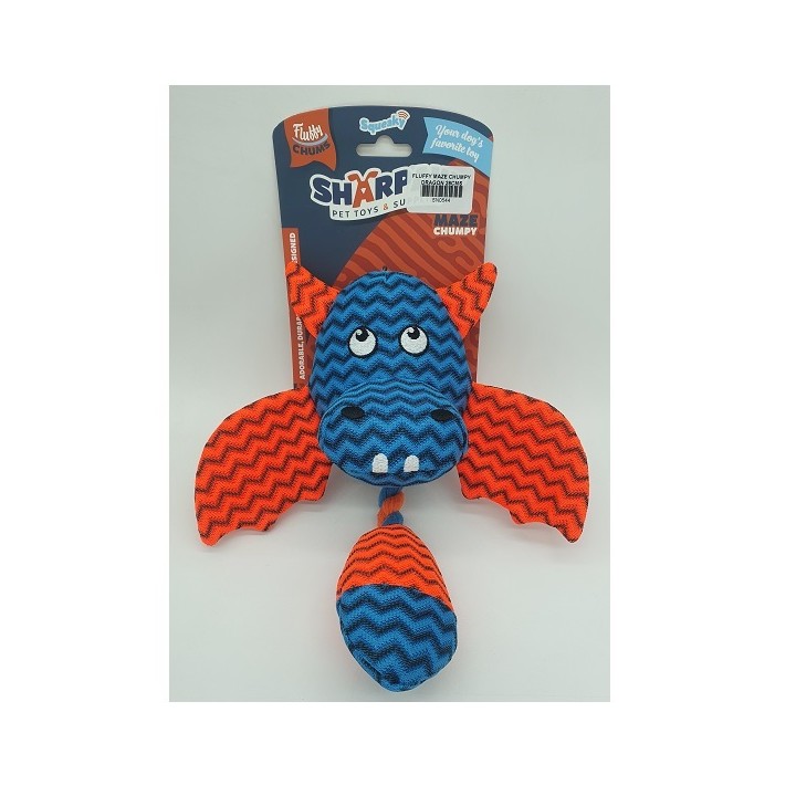 FLUFFY MAZE CHUMPY DRAGON 28CMS