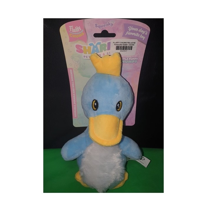 FLUFFY CHUMS PELUCHE PINGUINO BABY 24CMS