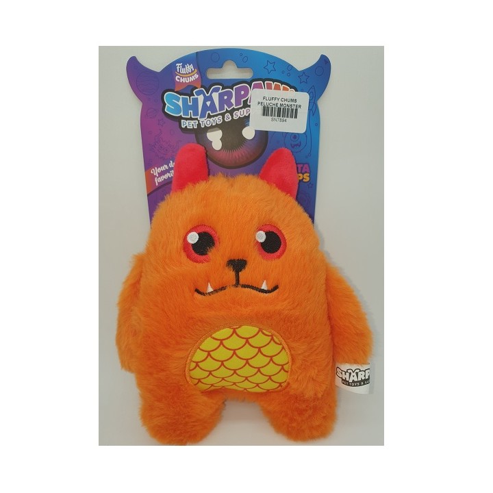 FLUFFY CHUMS PELUCHE MONSTER ORANGE