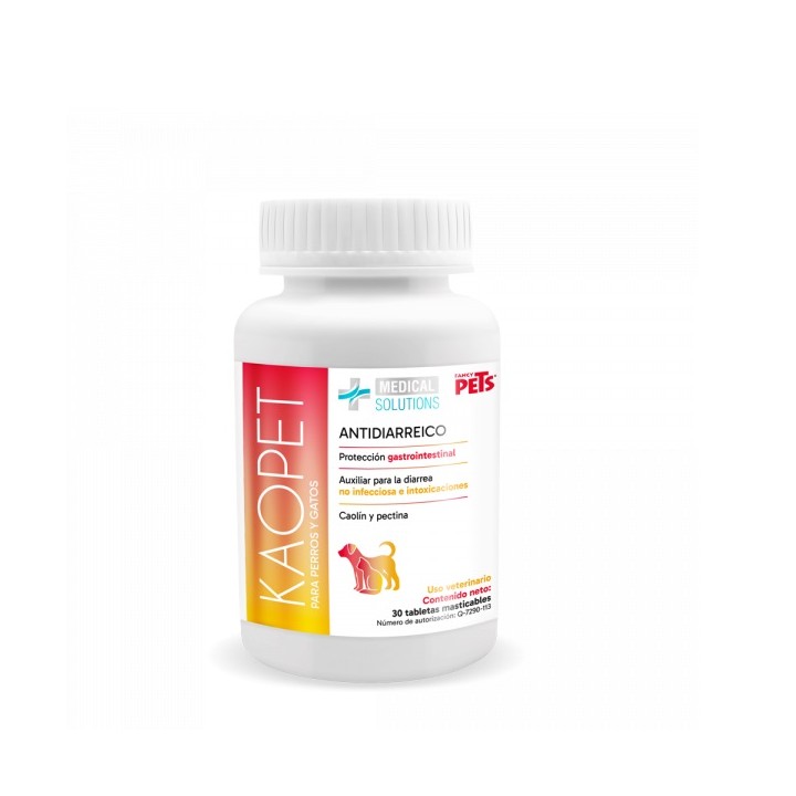 MS KAOPET ANTIDIARREICO P/PERROS Y GATOS 30 TABS