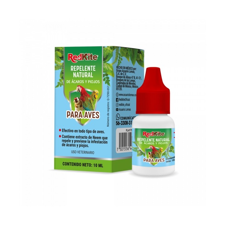 REPELENTE NATURAL DE ACAROS Y PIOJOS P/AVES 10ML