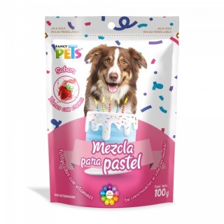 MEZCLA P/PASTEL SABOR FRESAS CON CREMA 100GRS