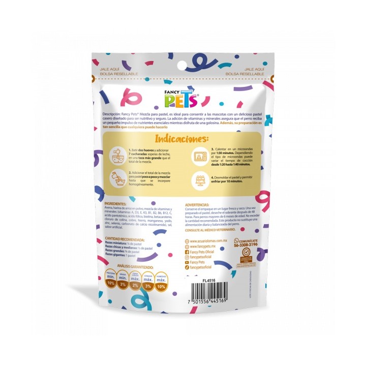 MEZCLA P/PASTEL SABOR VAINILLA 100GRS