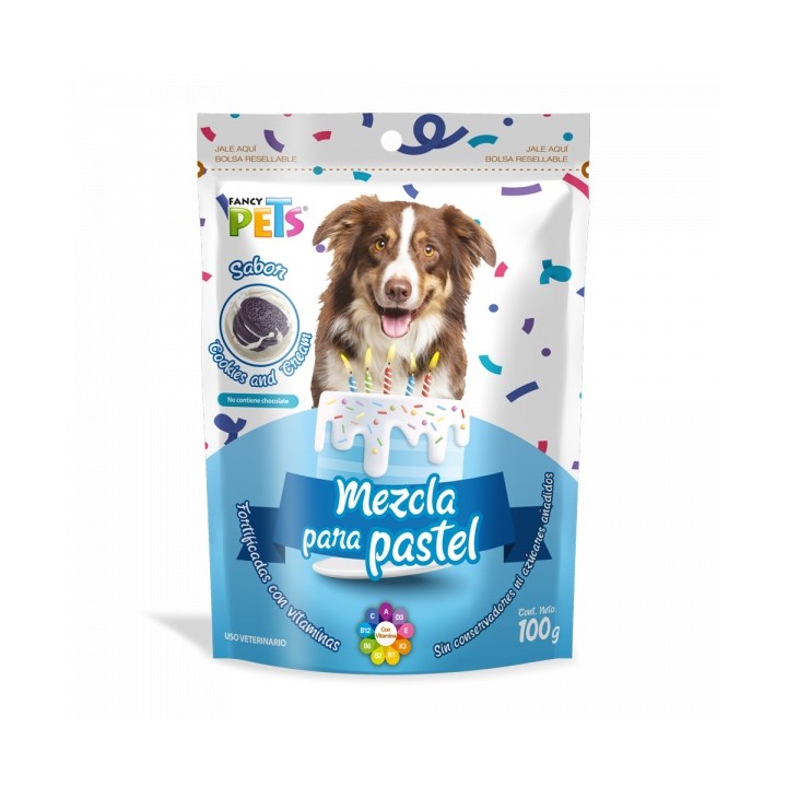 MEZCLA P/PASTEL SABOR COOKIES AND CREAM 100GRS